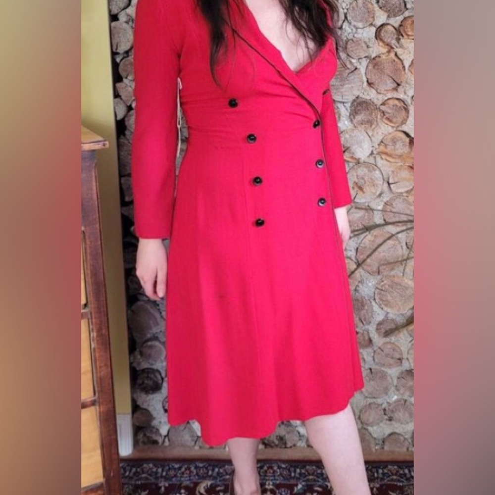 Vintage 1950s Lightweight Wool Overcoat, US10